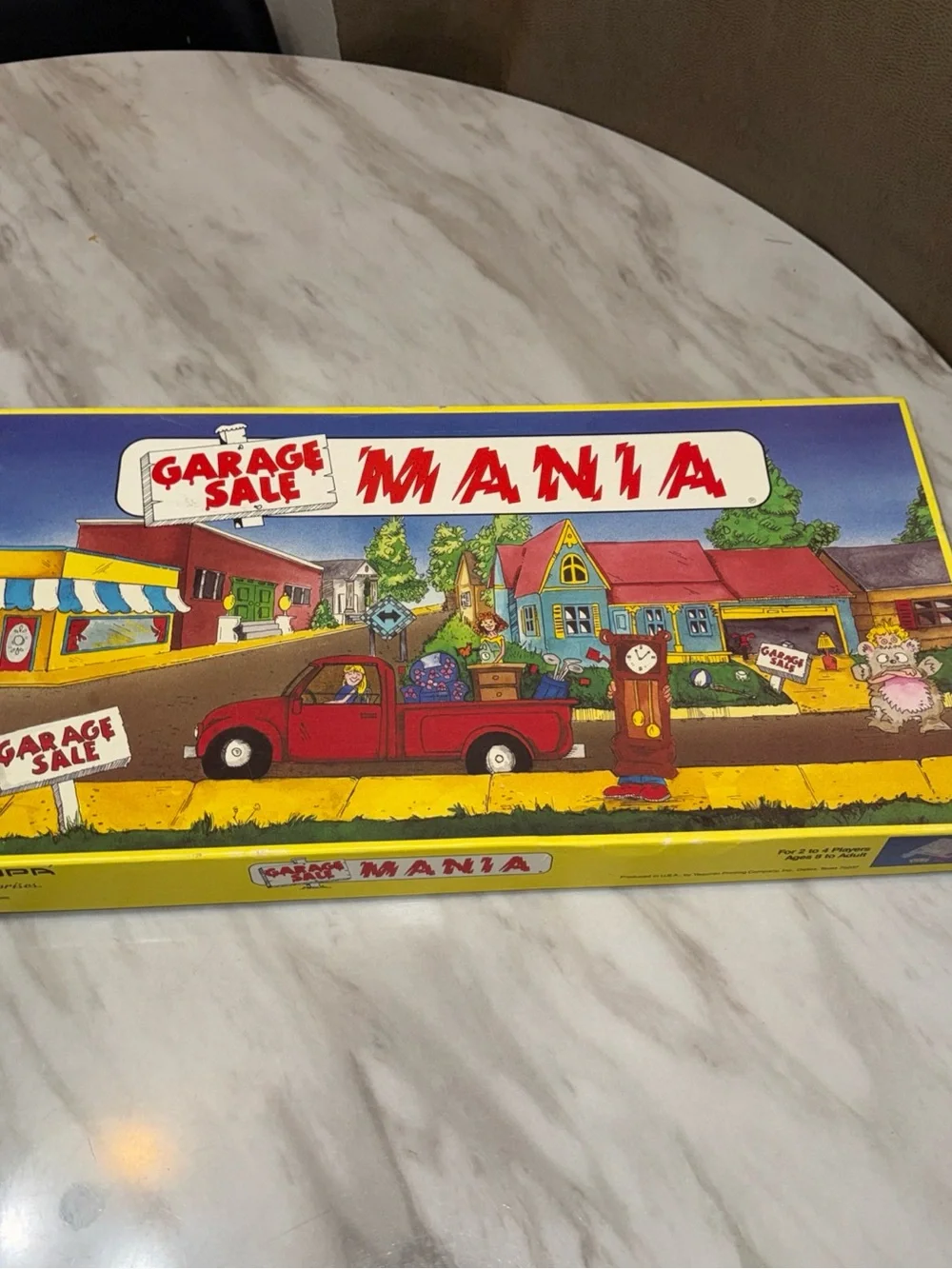 Garage sale mania board game Vinatge all pieces